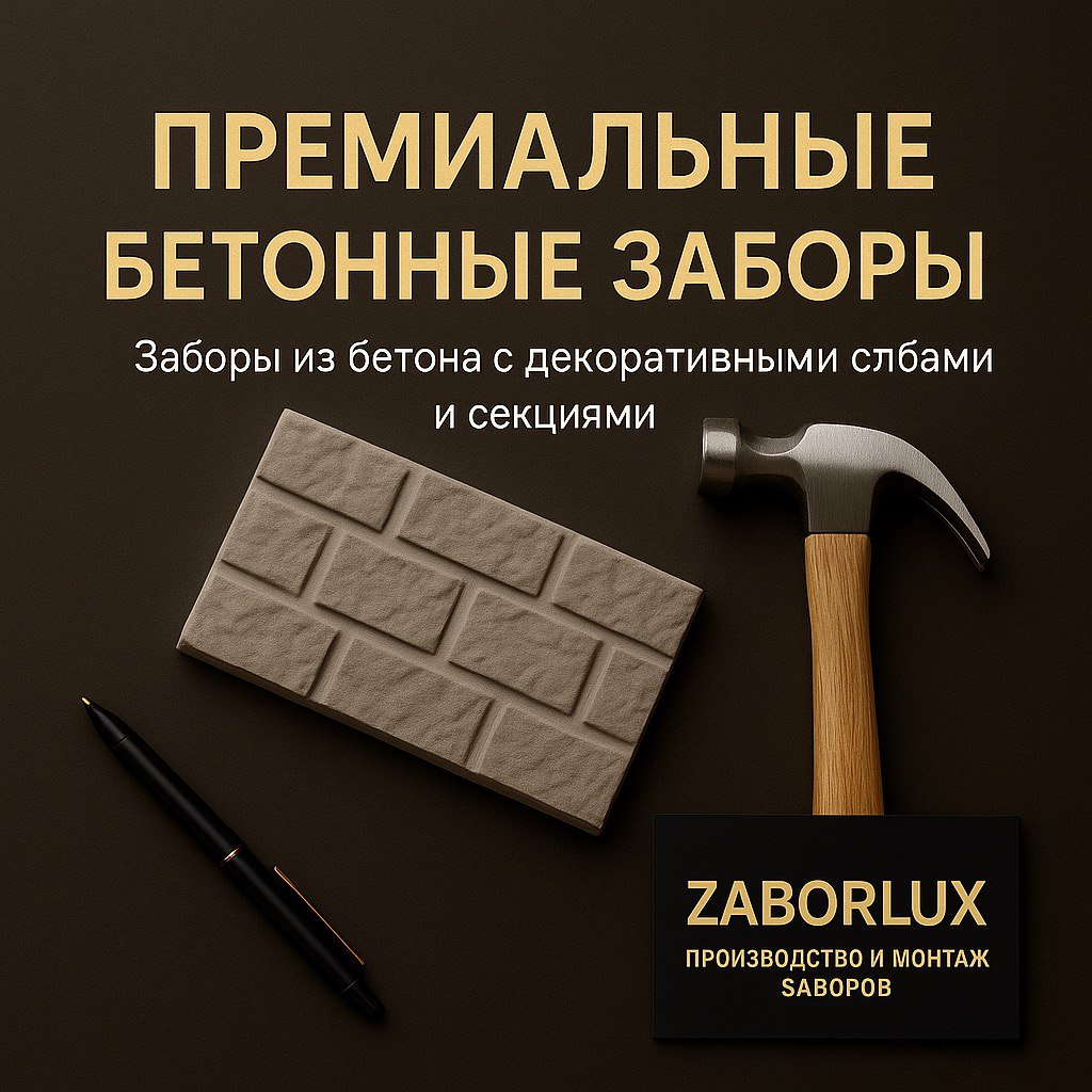 Бетонный забор цена