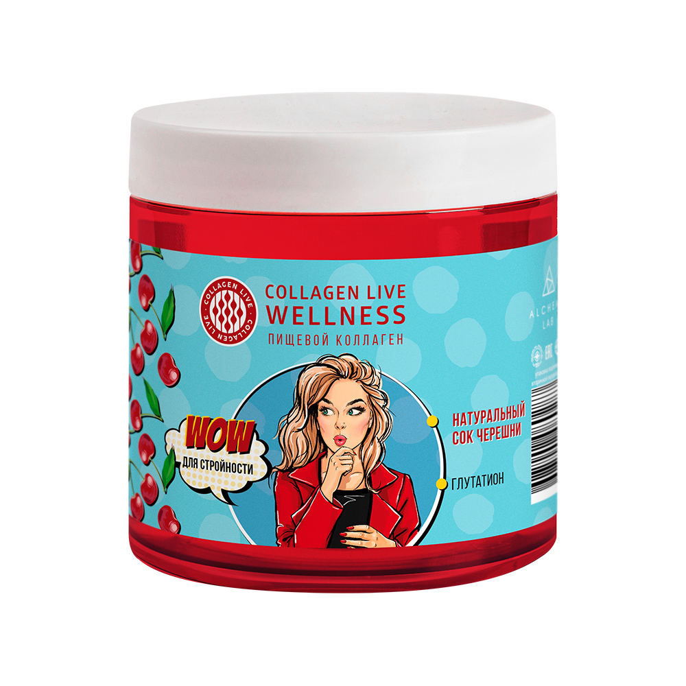 COLLAGEN LIVE WELLNESS ЧЕРЕШНЯ 0,5 кг