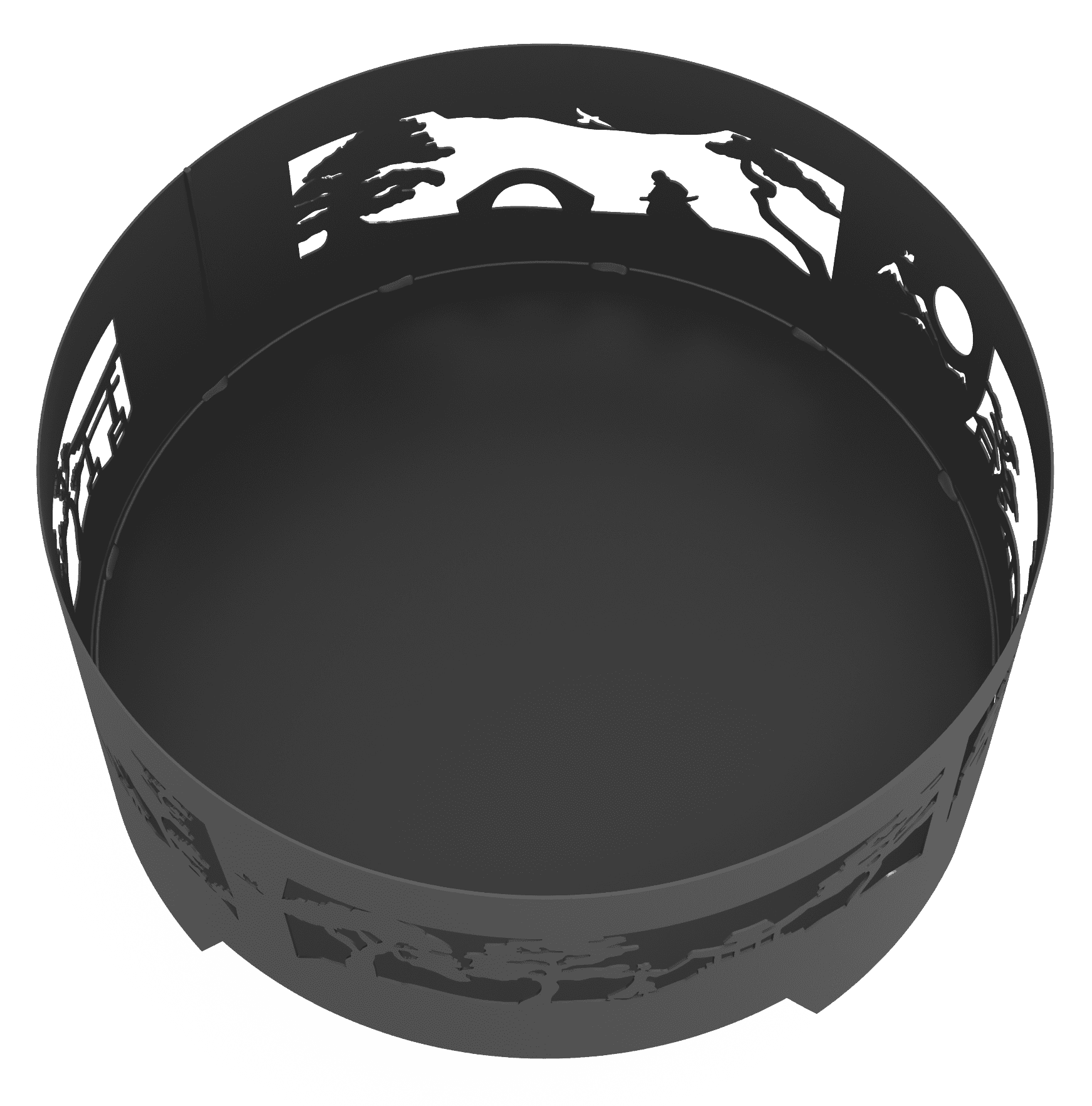 Костровая чаша Япония 65 см стальная