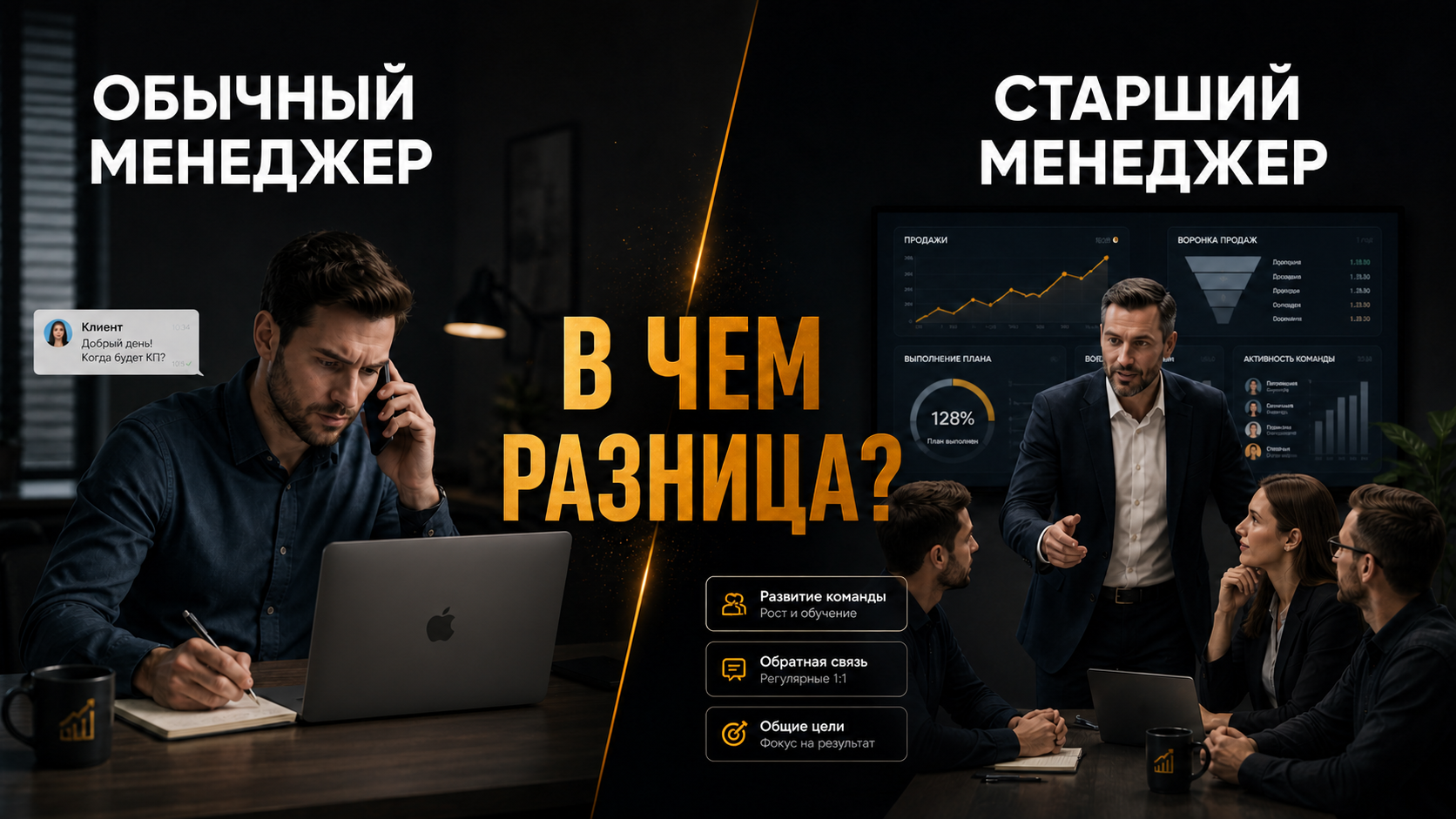 старший менеджер и менеджер по продажам разница