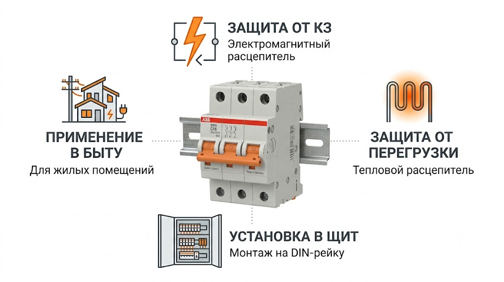Модульный автоматический выключатель