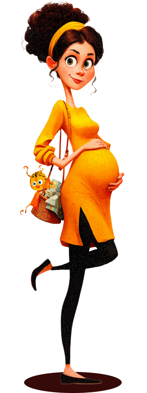 Беременная девушка