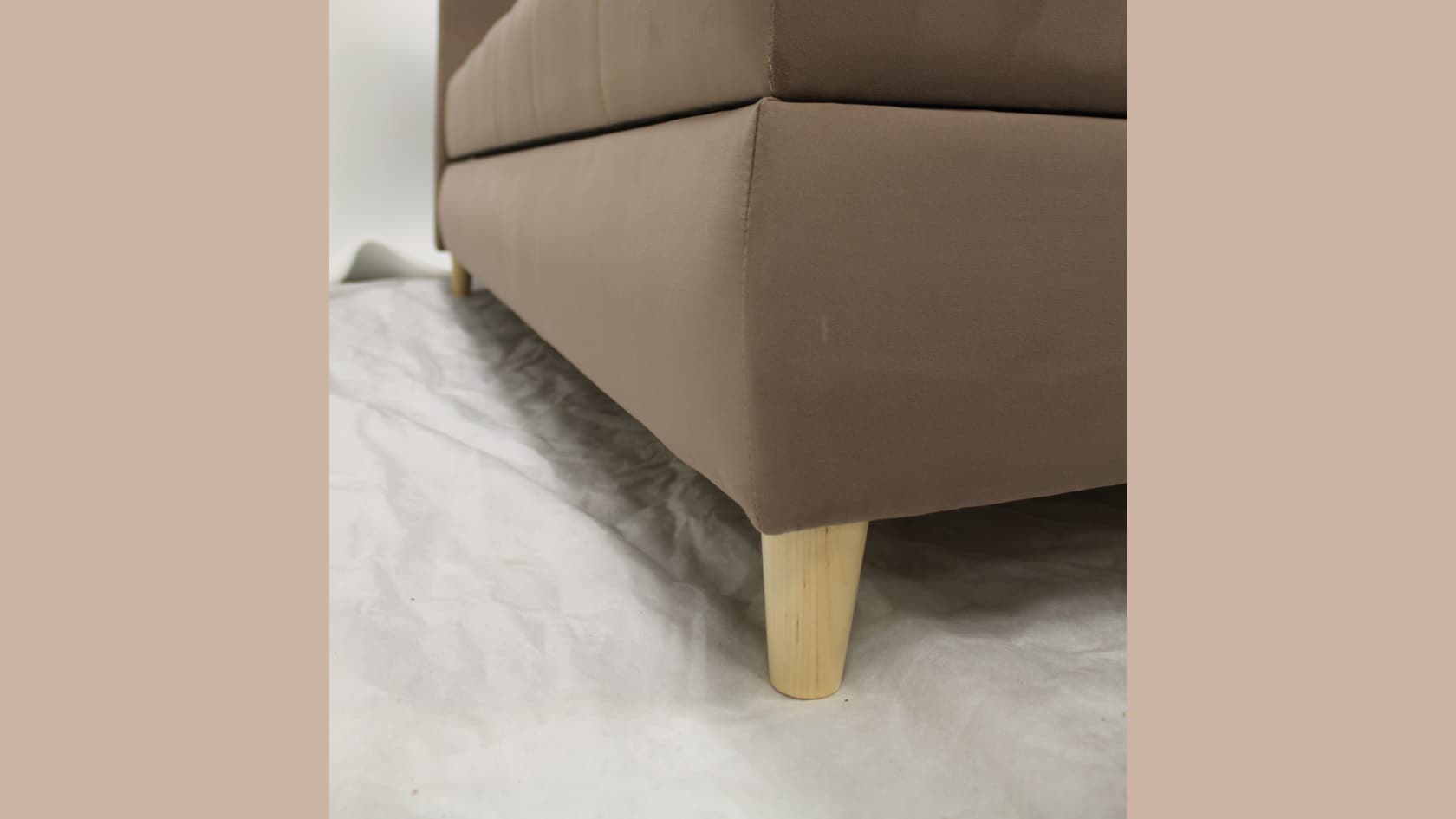 Опоры 100 мм светлого дерева(некрашеная береза)  