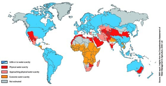 Fresh water shortage