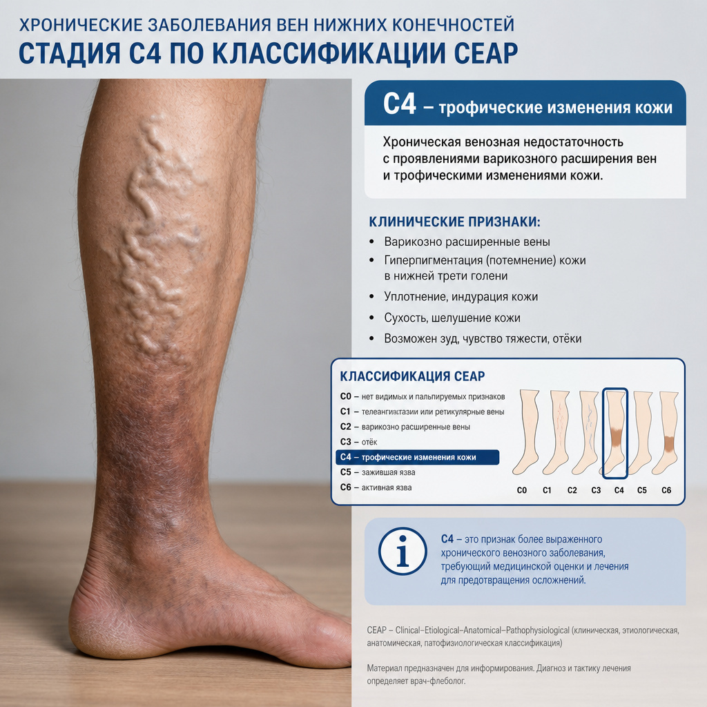 Схема нормального и несостоятельного венозного клапана