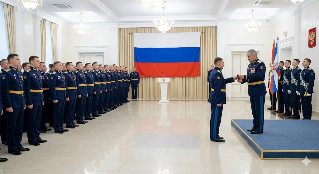 Награждение офицеров в День Главного командования ВВС РФ 18 января