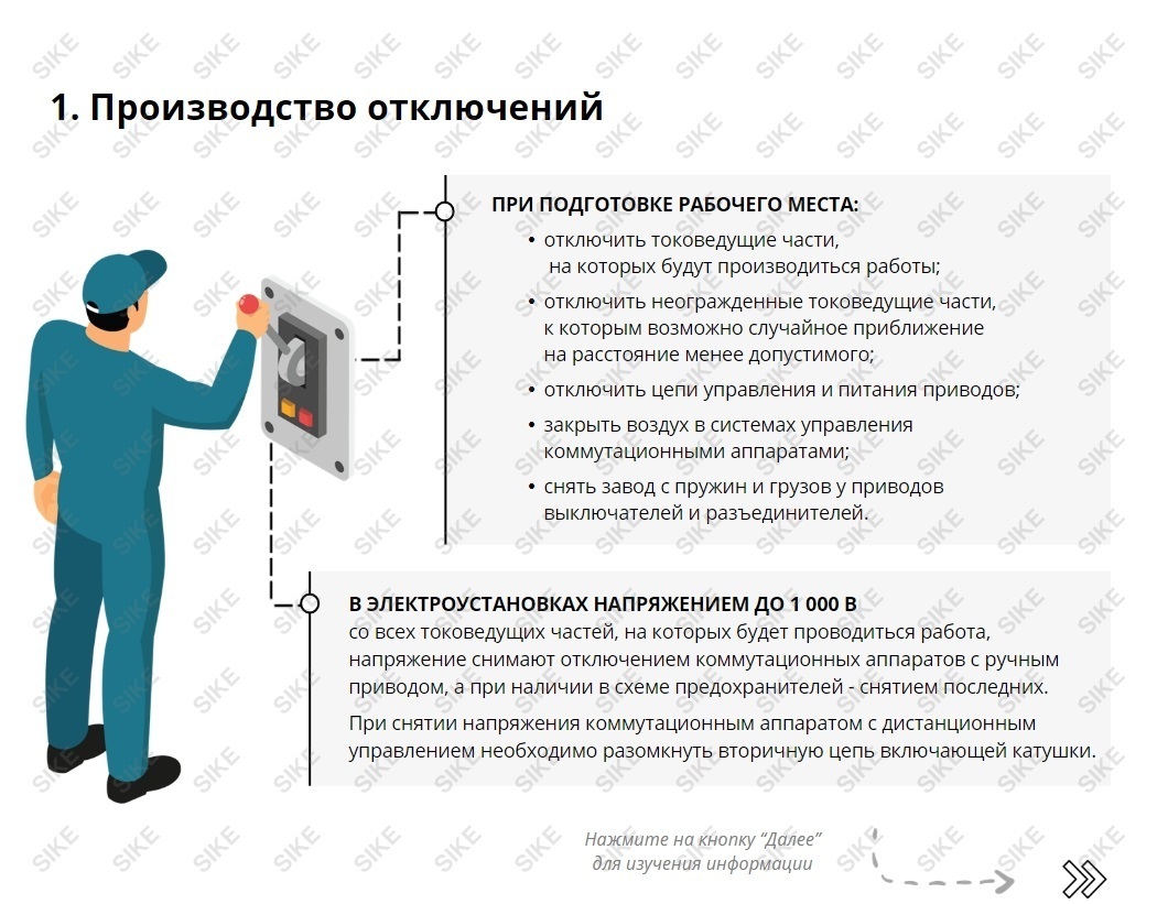 Электробезопасность. 2 группа — Электронный курс SIKE