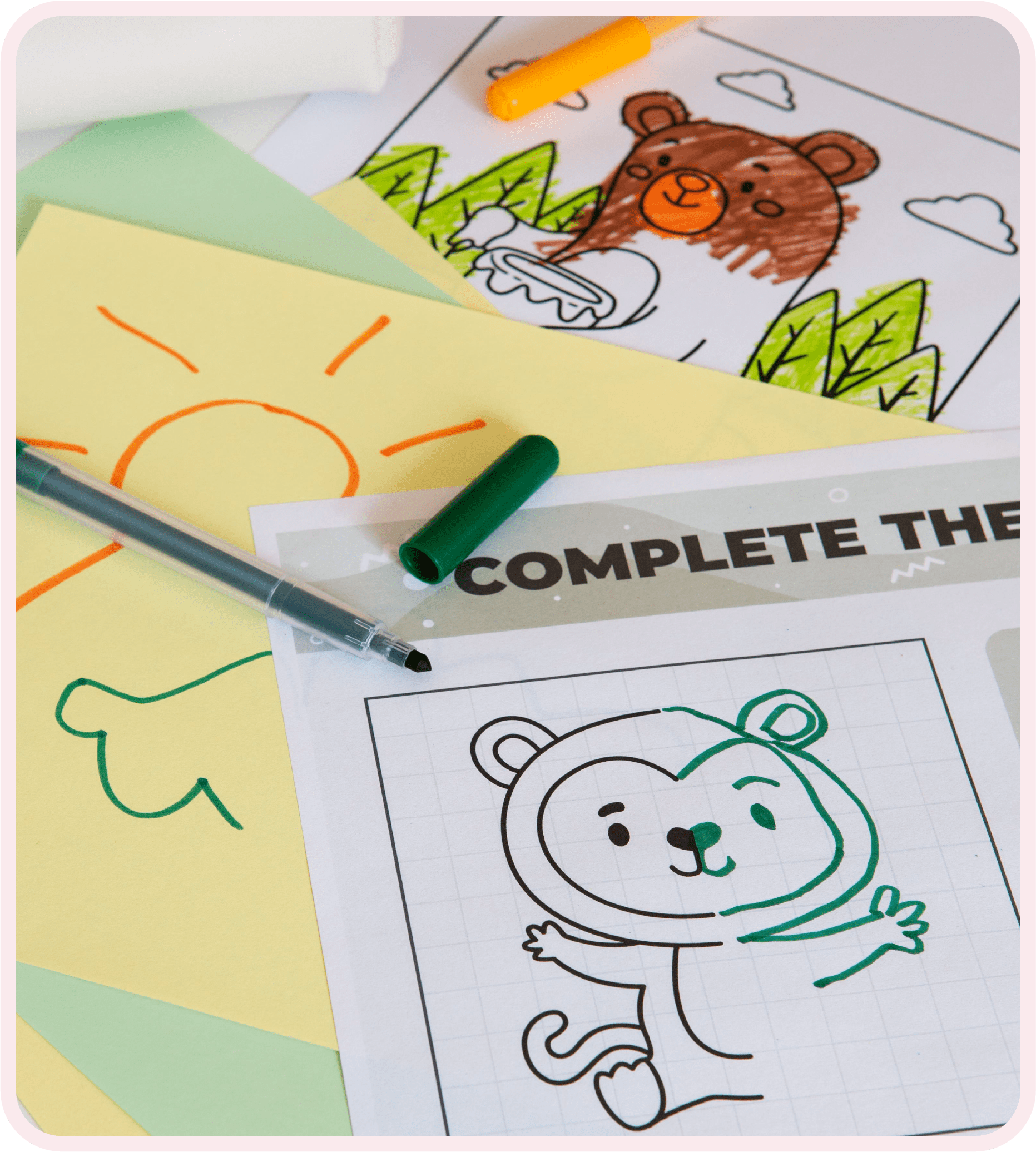 Раскраски для детей. Сеть детских садов Happy Time 8