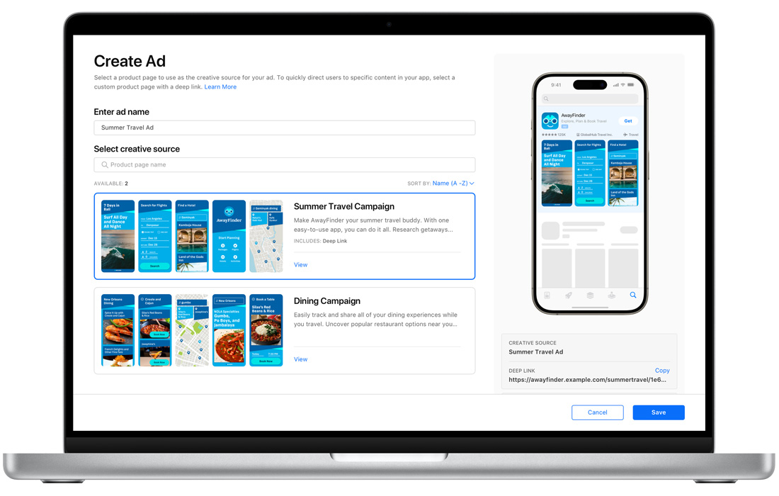 Ad Variations - Apple Search Ads