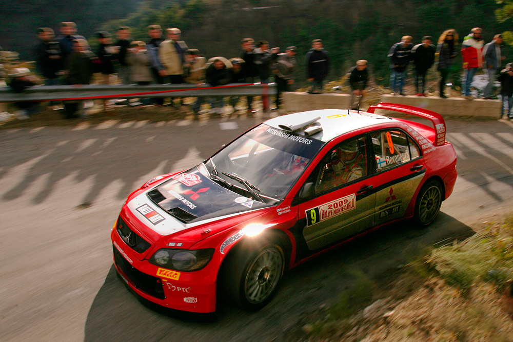 Харри Рованпера и Ристо Пиетилайнен, Mitsubishi Lancer WRC 05 (KN04 WMD), ралли Монте-Карло 2005
