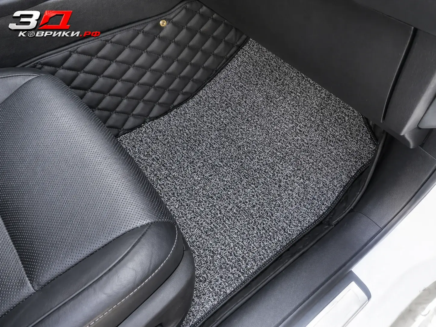 3D коврики Camry, задний ряд