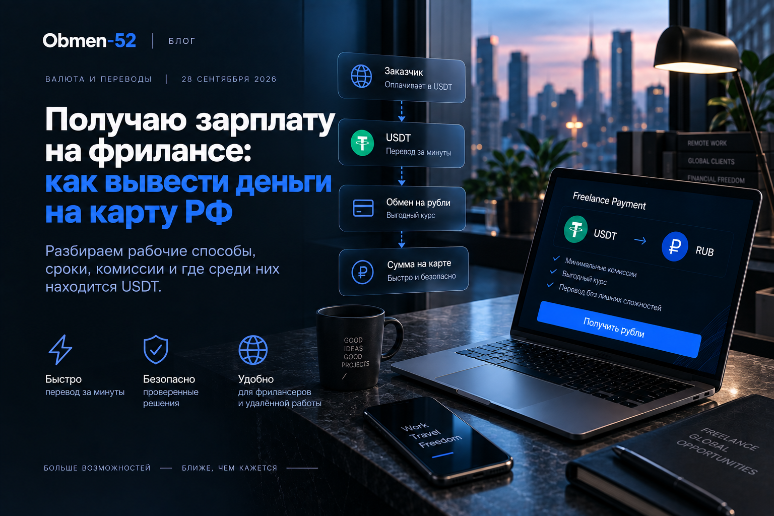Получаю зарплату на фрилансе: как вывести деньги на карту РФ