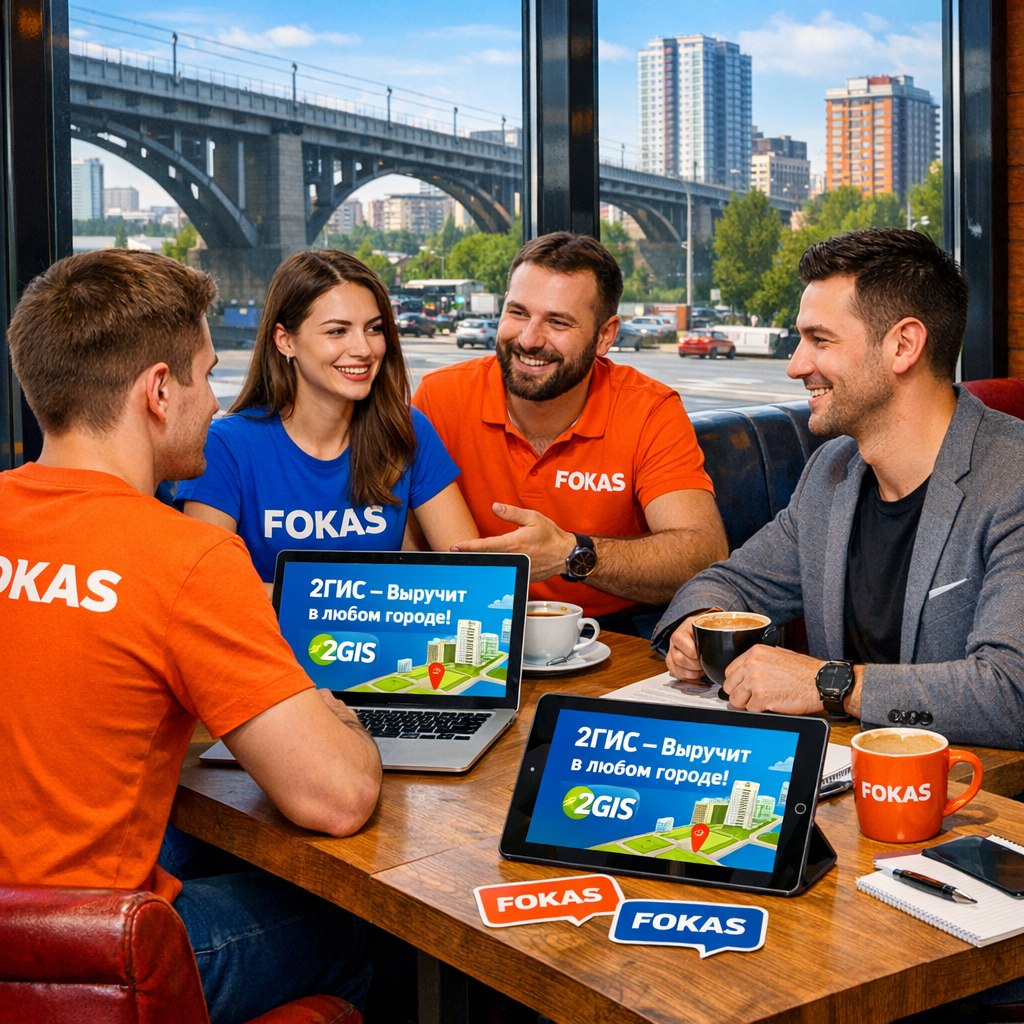 Цифровая карта Новосибирска с активной рекламой в 2ГИС