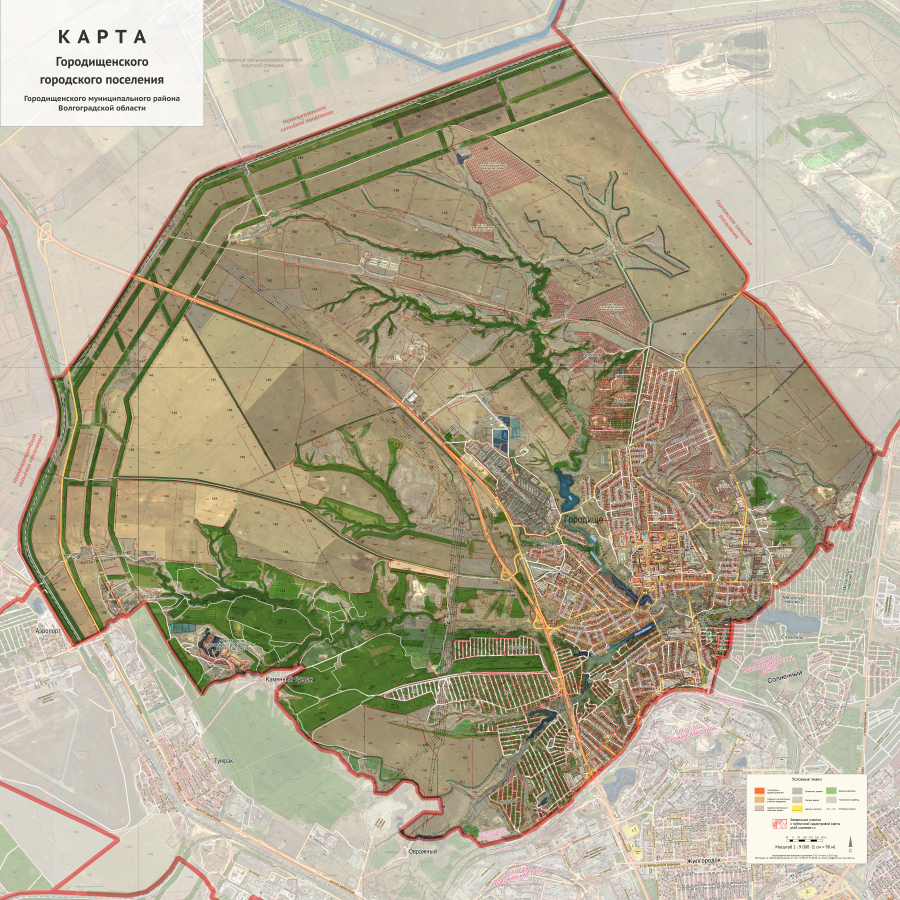 Подробная карта городищенского района пензенской области