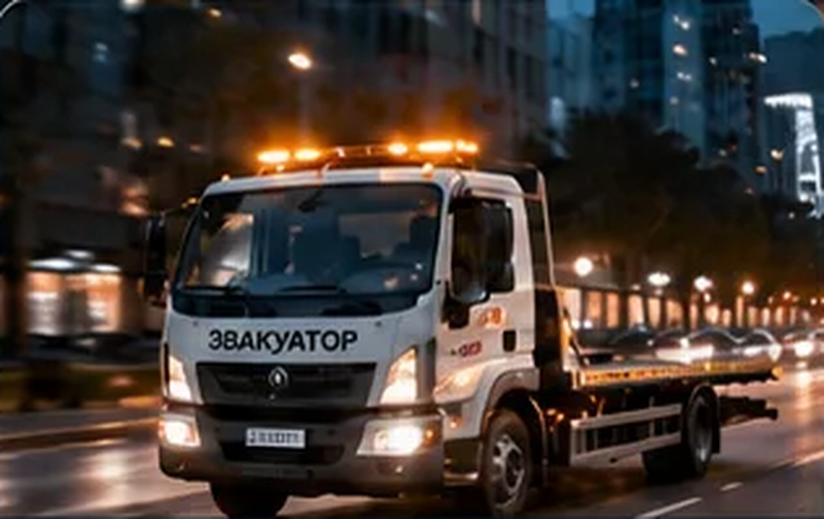 Эвакуатор выезжает на вызов