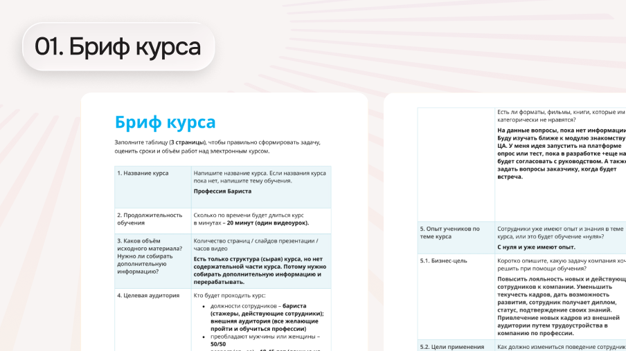 01. Бриф курса