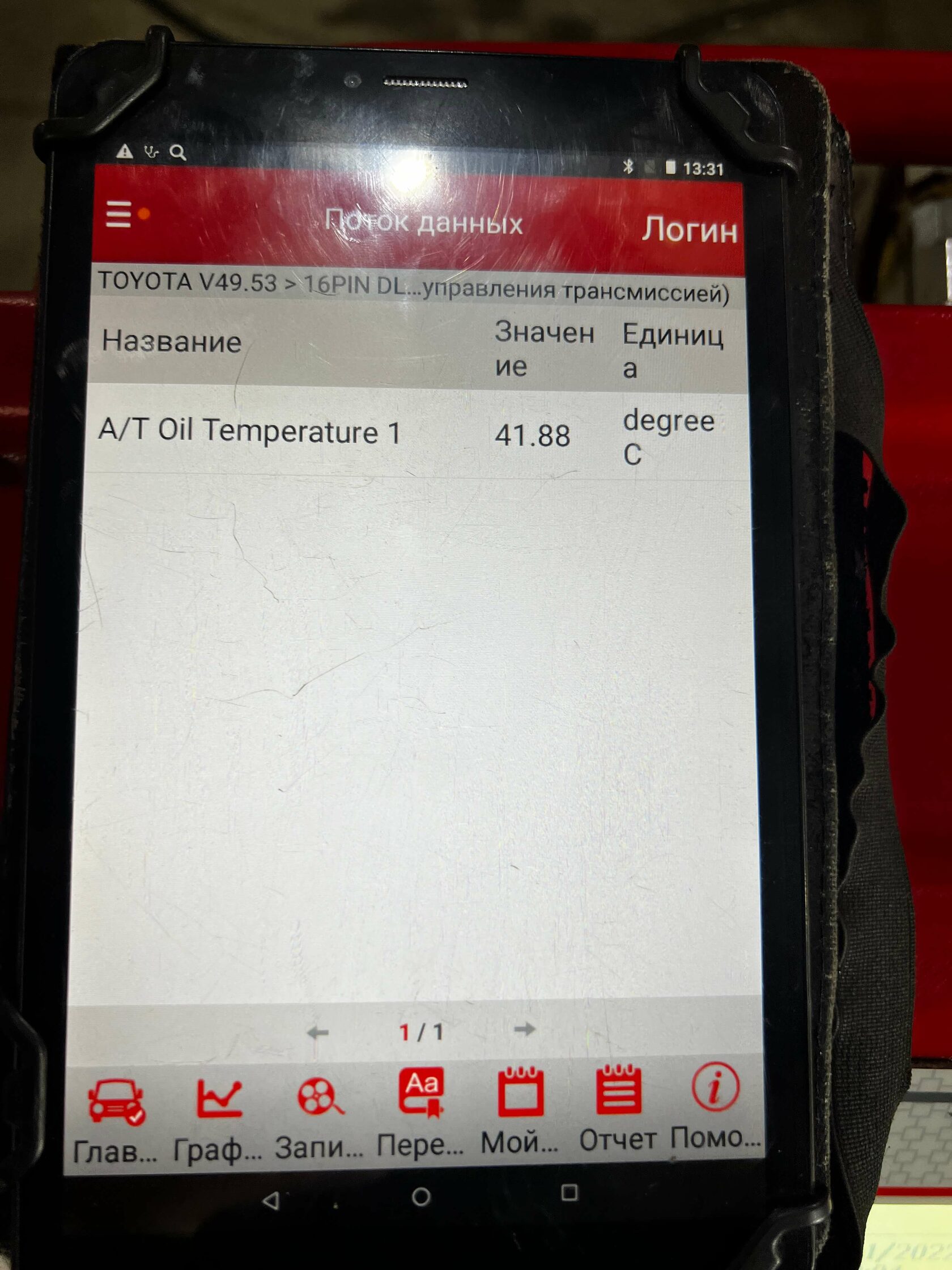 Контроль температуры АКПП Toyota