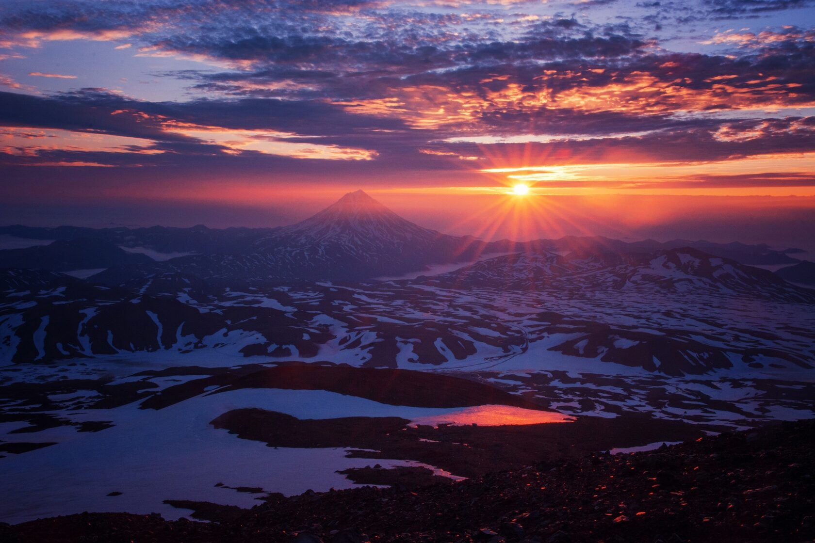 Закат на севере