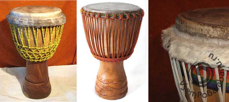 Мастерская. Ремонт джембе и бонгов. Перетяжка кожи для джембе