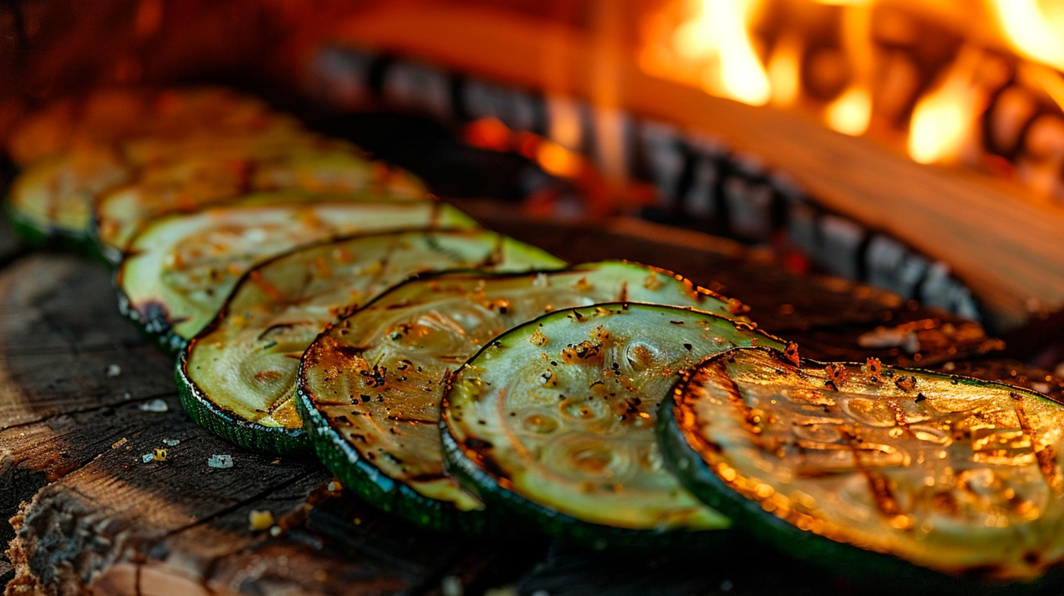 Кабачковый мильфей с крабовым пюре