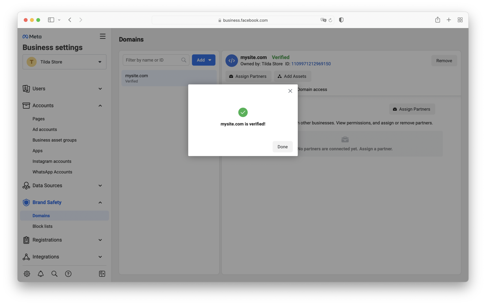 How to Verify Domain Ownership │ Tilda Help Center