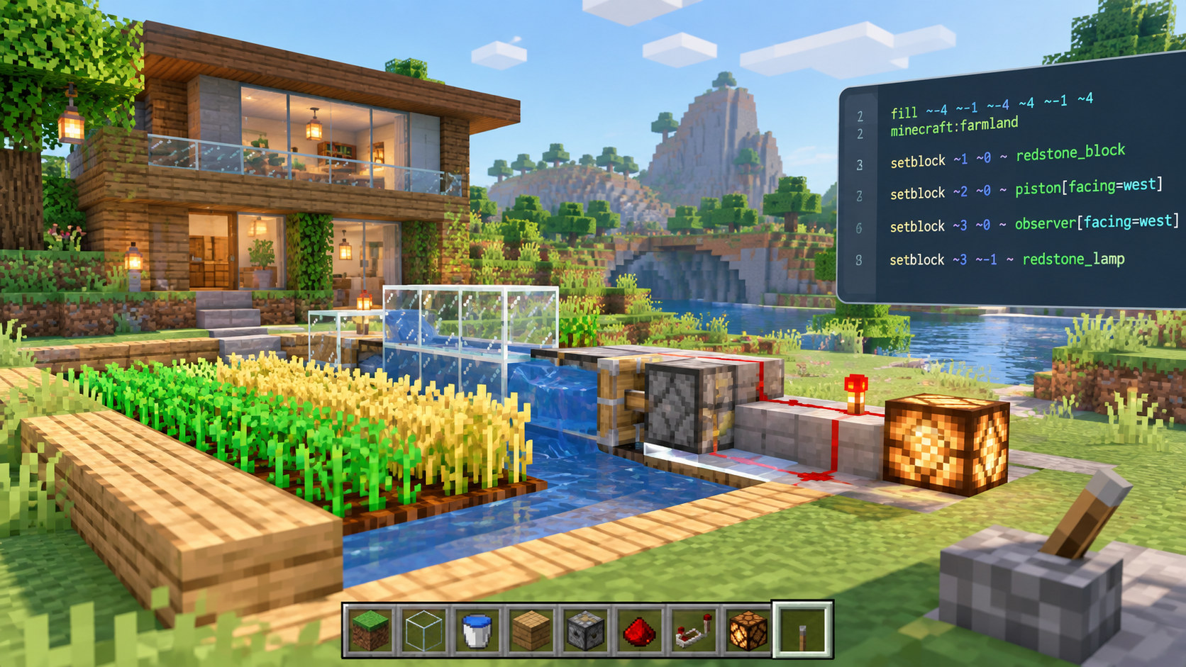 Проект ребёнка в Minecraft