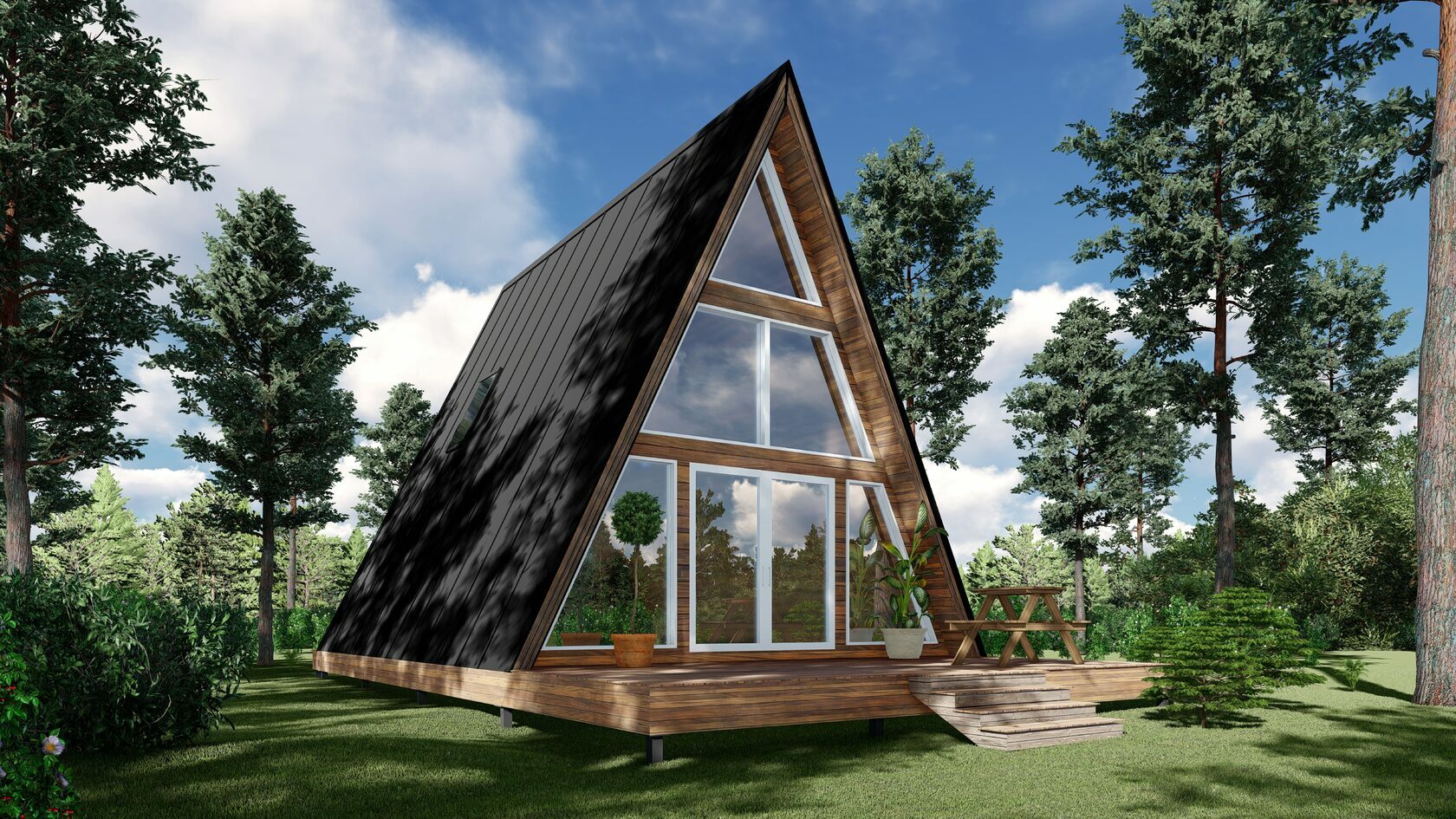 Каркасные дома A-frame, BARN, Classic | Строительство каркасных домов в Санкт  Петербурге