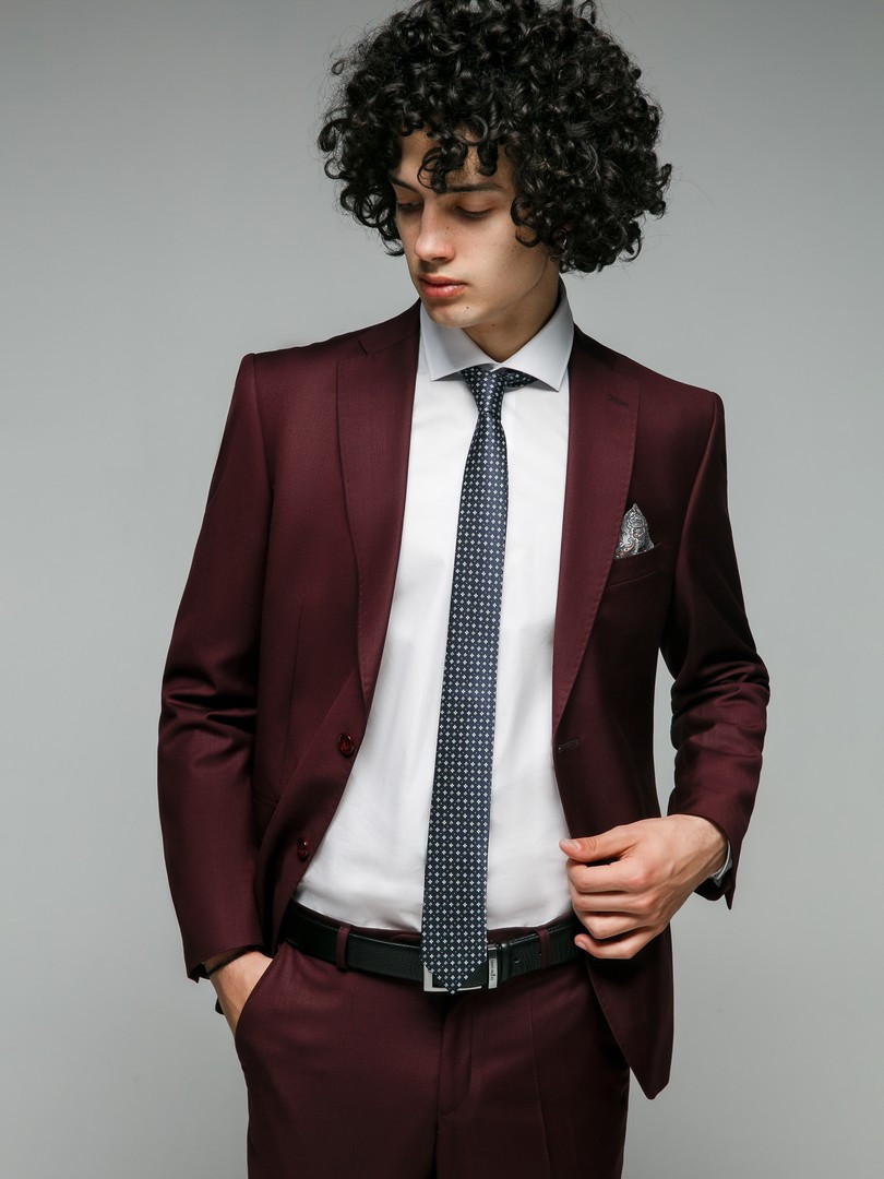 Купить LEONARD Мужской костюм бордовый в Ставрополе | Barrister