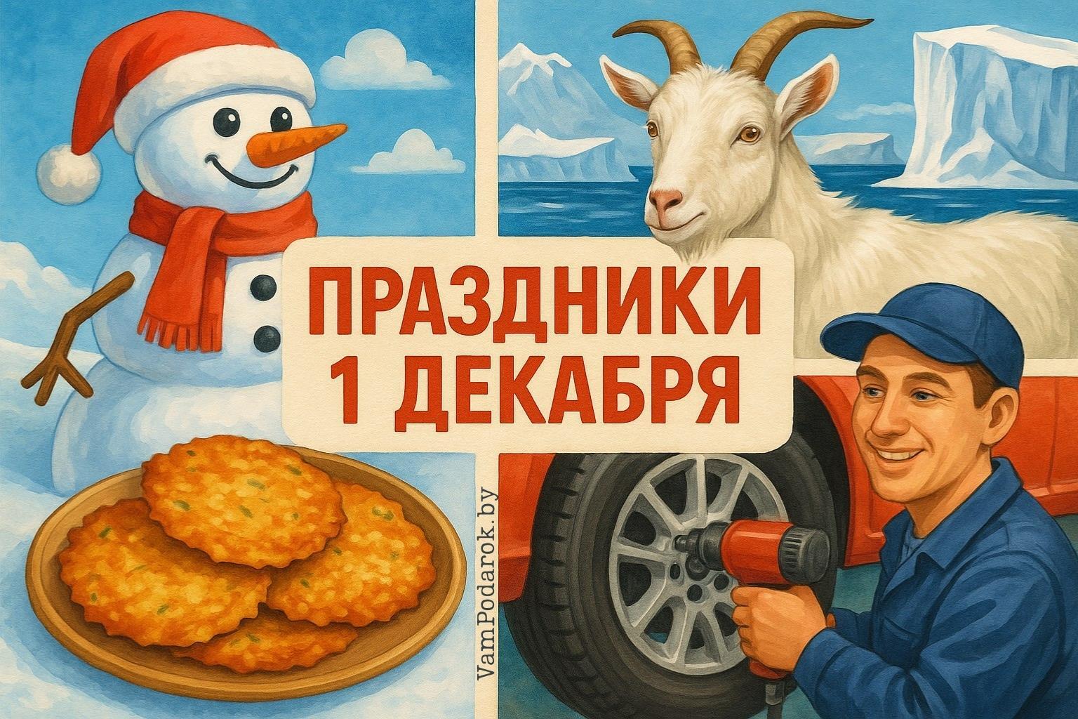 Праздники 1 декабря 2025 года – открытки и картинки