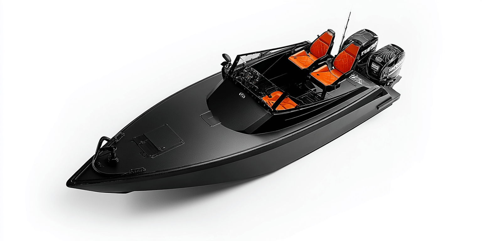 двухместная скоростная лодка из HDPL 