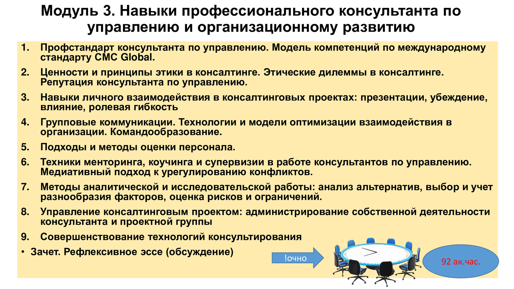 Консультант по управлению, организационному развитию»