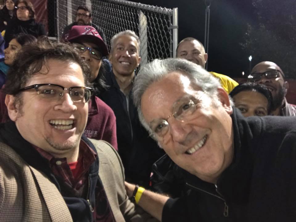 Tony and President Dell'Omo at Rider Homecoming