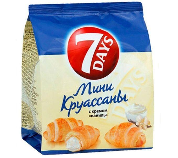 Вкус дей. Круассан 7days мини-ваниль 300гр. Круассаны "Севен дейс" 300г. 1*10 Ваниль. Мини круассаны Севен дейс. Мини круассаны 7 Days 300 гр.