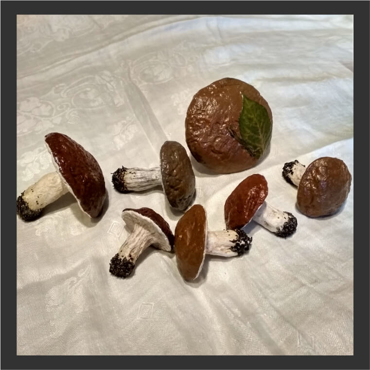 поделка для детей, поделка с детьми, поделка для сада и школы, грибы, поделка из папье-маше