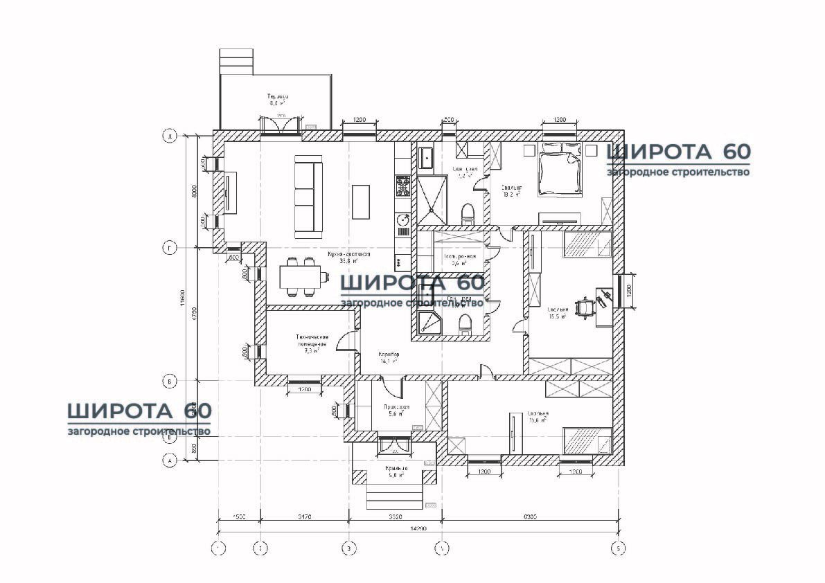 Планировка первого этажа