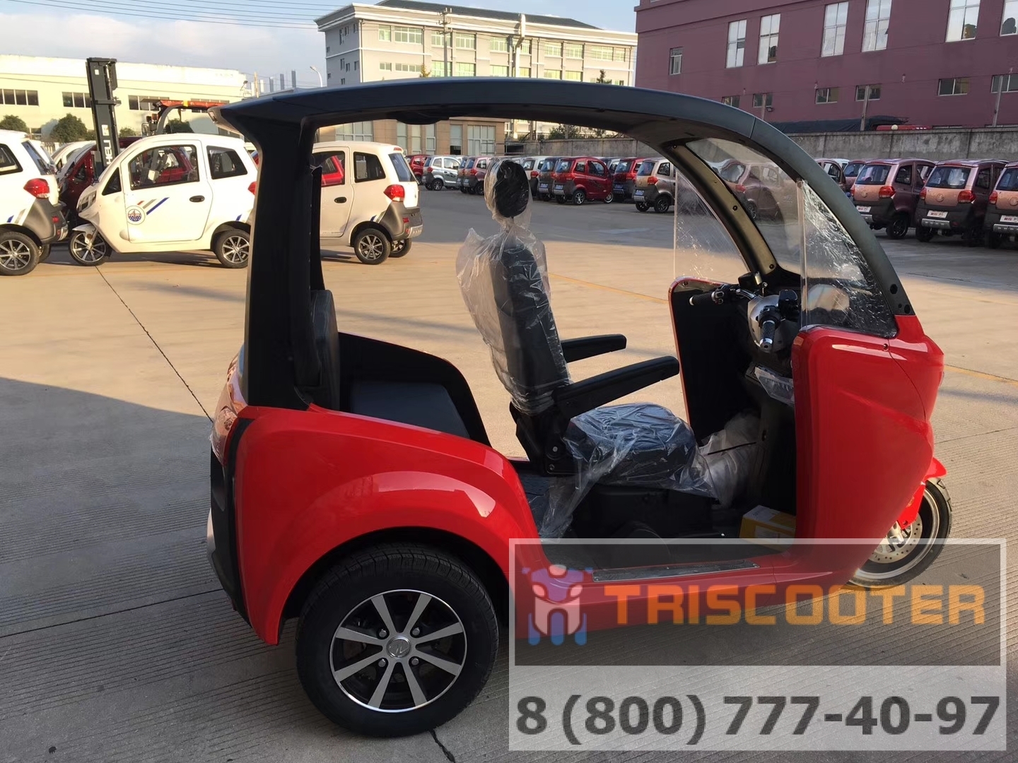 Квадроцикл электромобиль citycar Triscooter Django el ev