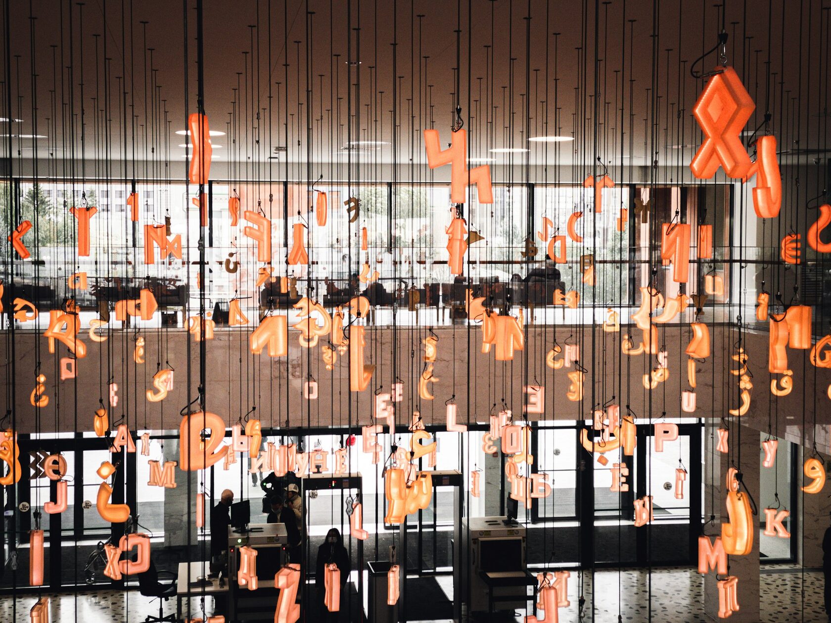 Modern library interior architecture