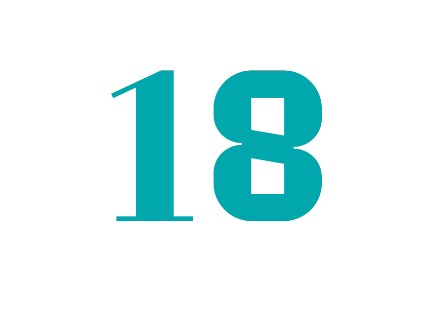 eighteen