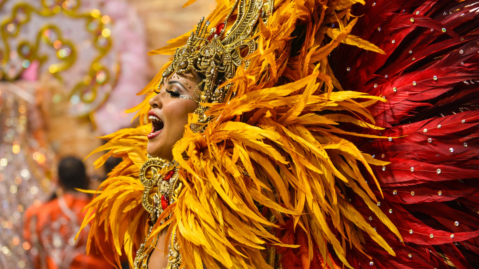 Карнавал в Бразилии. Самбодром. Рио-де-Жанейро