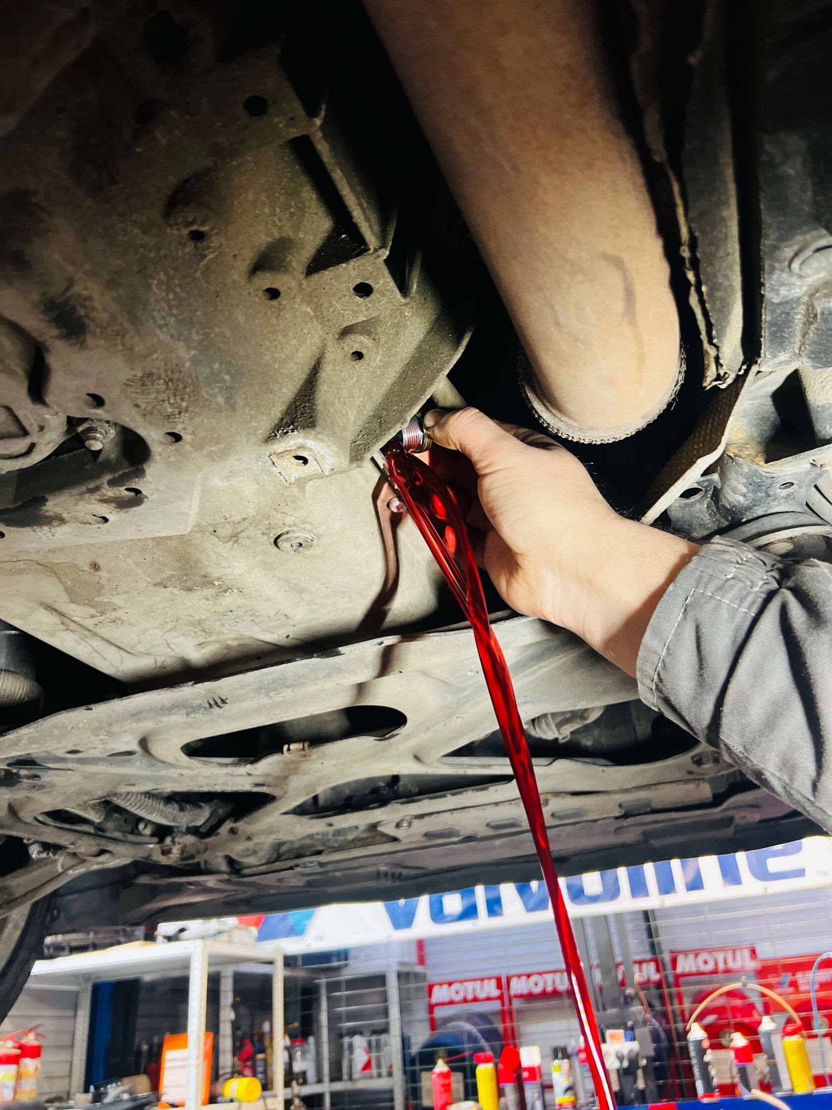 Выставление уровня масла при 35-45 градусах