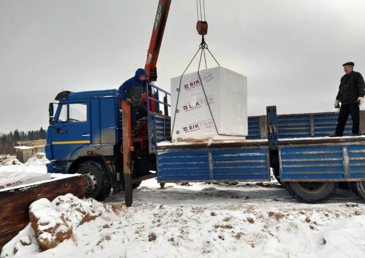 Доставка газобетона манипулятором по Удмуртии