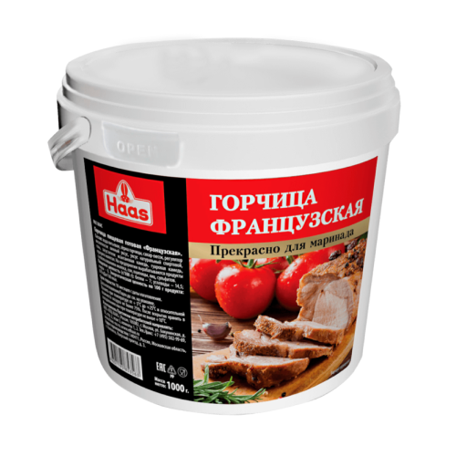 Горчица французская Haas 1000 гр.