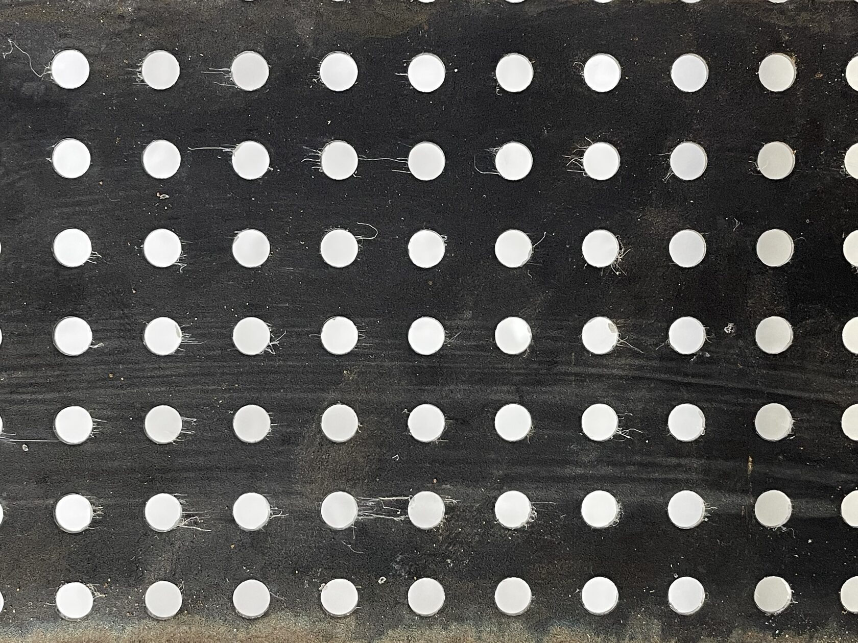 Steel with round perforation