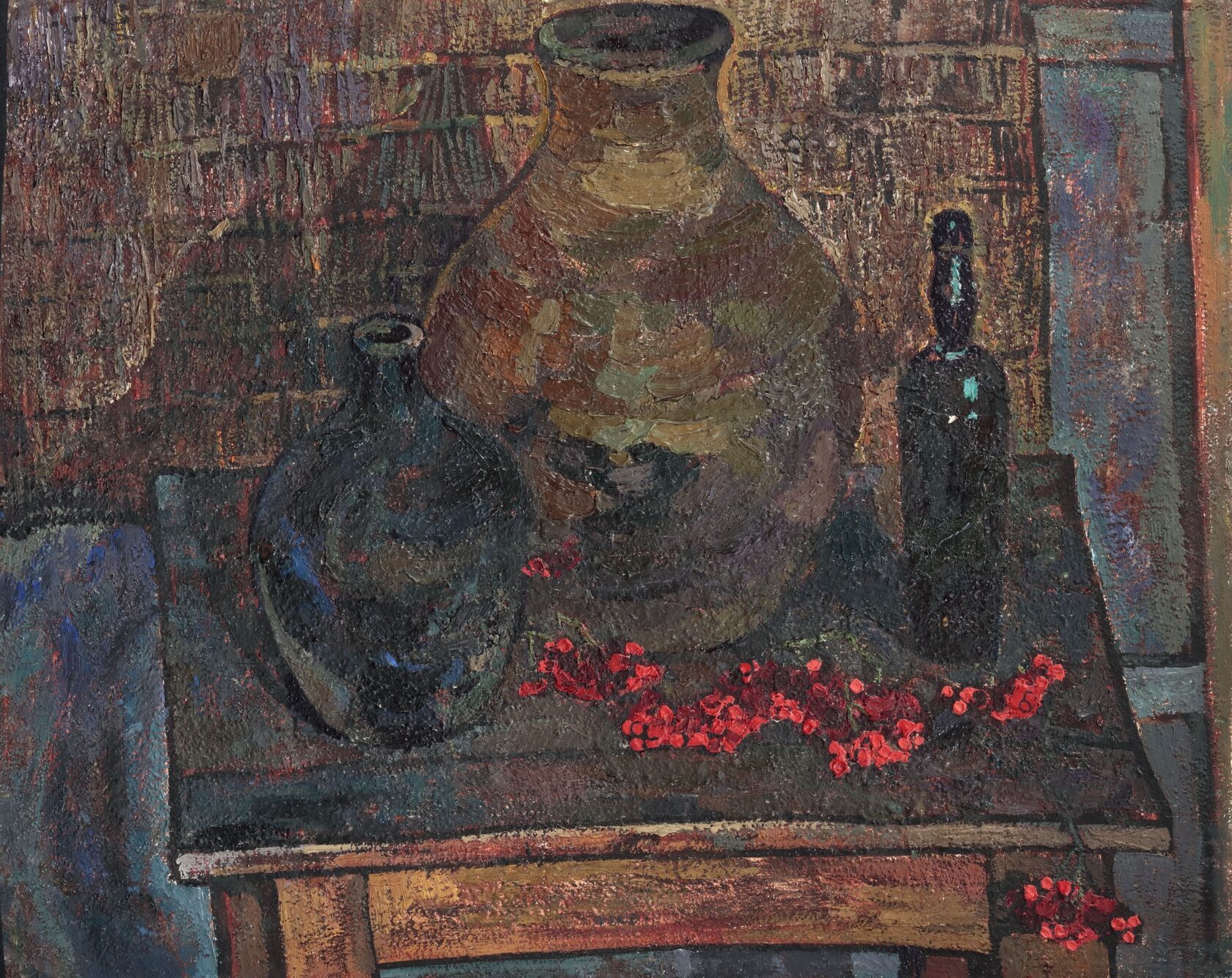 Натюрморт с рябиной. 1960-е