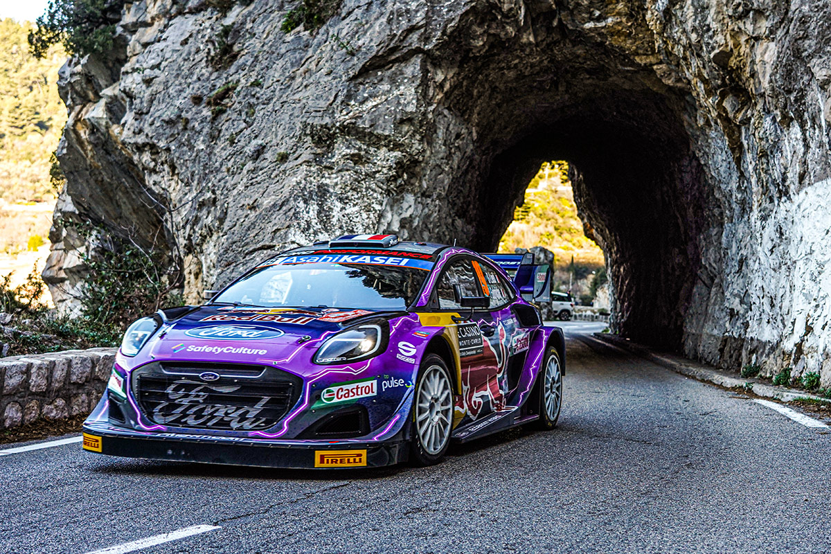 Себастьен Лёб и Изабель Гальмиш, Ford Puma Rally1, ралли Монте-Карло 2022