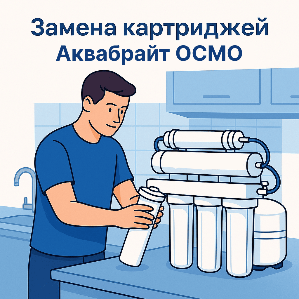 иллюстрация замена картриджей аквабрайт