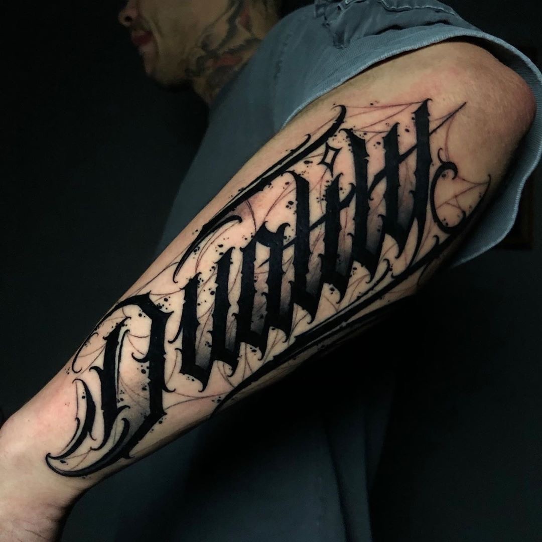 Lettering tattoo