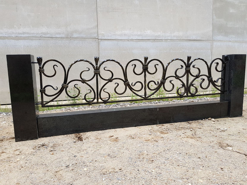 купить вставка ограды в гранит