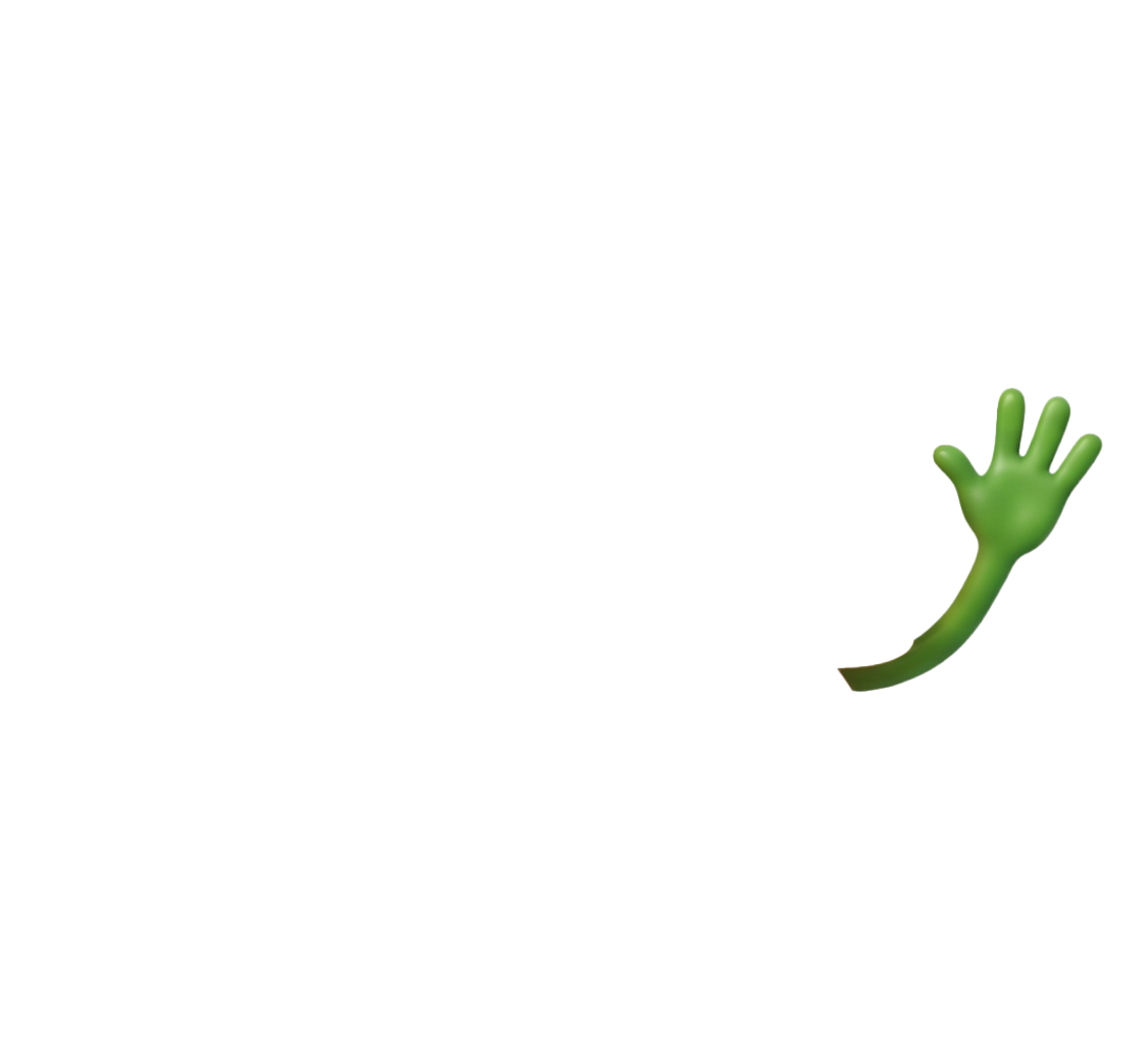 Цветочек Greenura машет рука