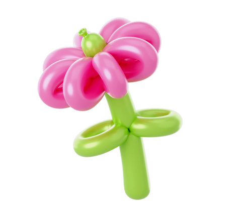 Цветок из шарика